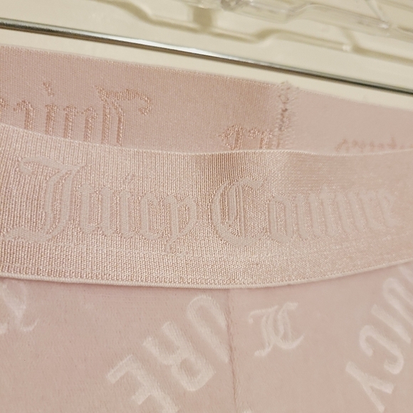 Juicy Couture | Women's Light Pink Logo Print Velour PJ Leggings (Size Medium) - Picture 5 of 13